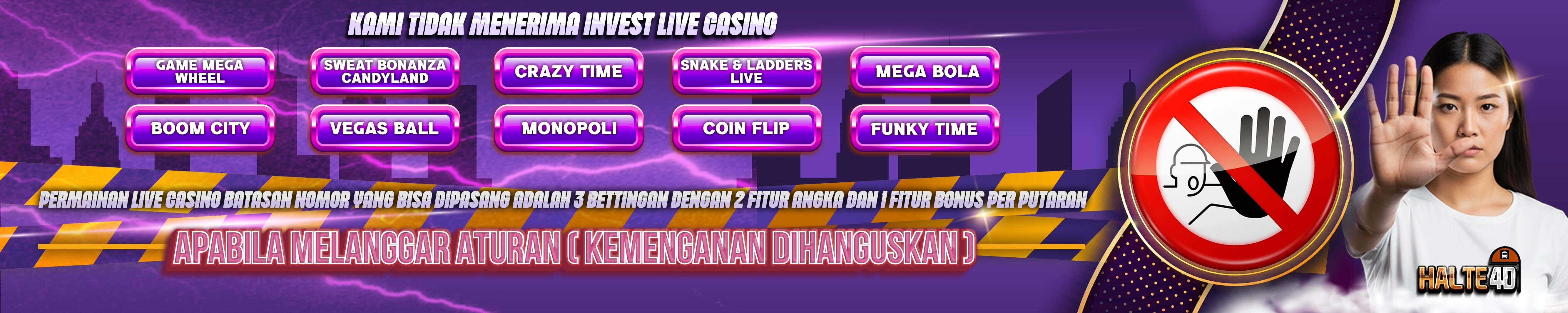 Banner Dilarang Invest